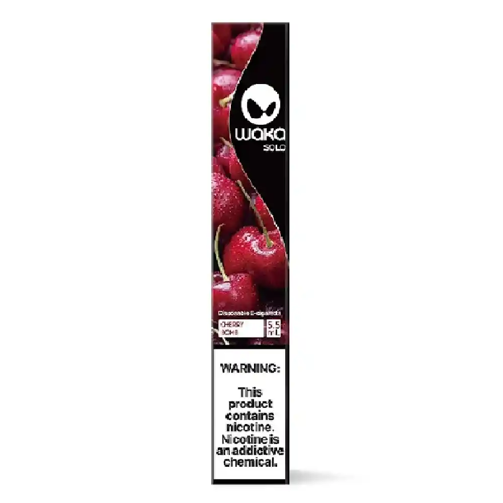 WAKA SOLO Vape  -Cherry Bomb-5% 1.800 puff