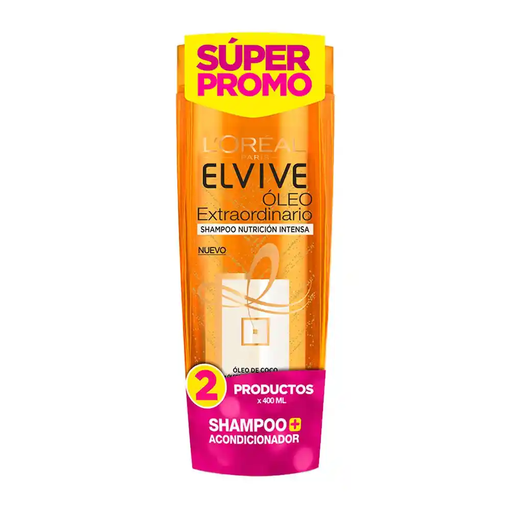 Elvive Loreal Paris Kit Shampoo + Acondicionador