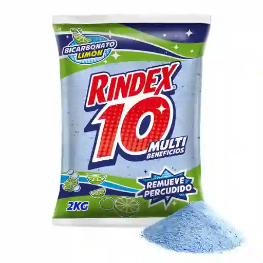Detergente en Polvo Rindex 10 Multi Beneficios 2kg