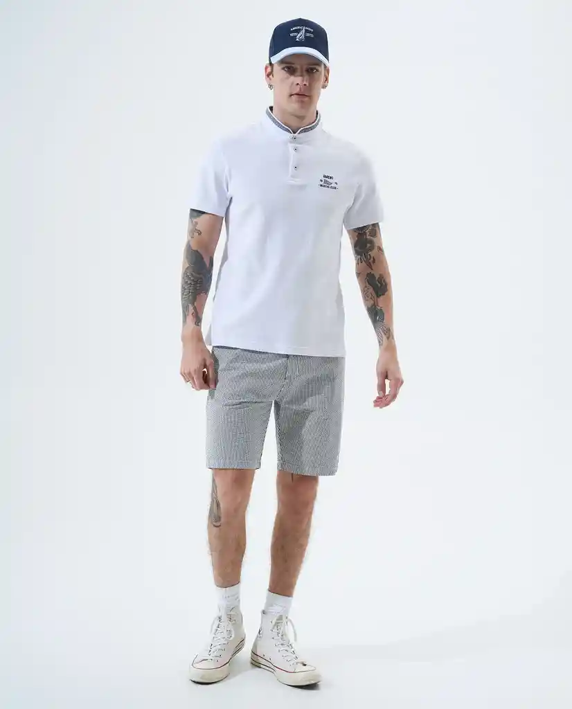 Polo Cuello Neru Para Hombre