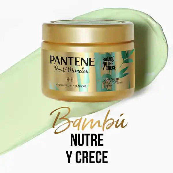 Mascarilla Intensiva Pantene Pro-V Miracles Tratamiento Capilar Bambu Nutre y Crece 300 ml