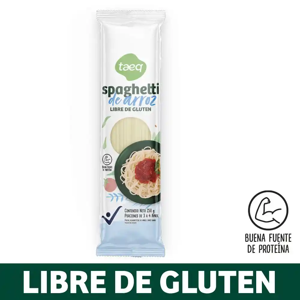Pasta Taeq Spaghetti de Arroz Libre de Gluten (250 Gr)