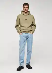 Buzo Sudadera Atelier Khaki Talla XL Hombre Mango