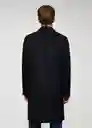 Abrigo Barley Navy Talla M Hombre Mango