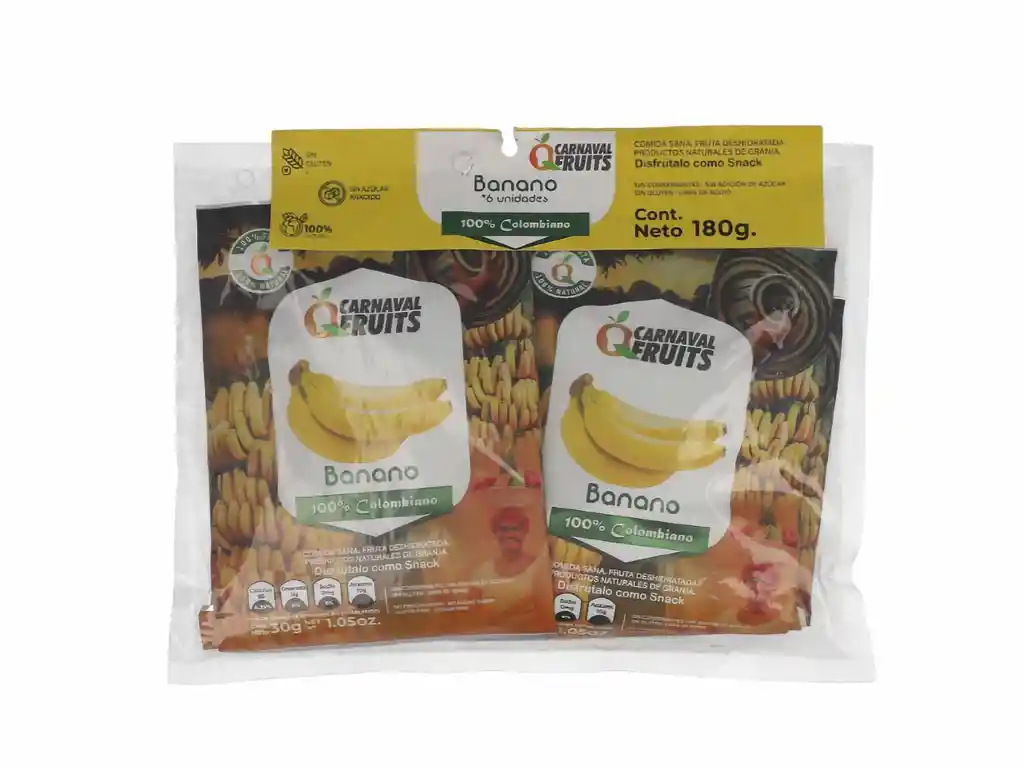 Carnaval Fruits Banano Deshidratado