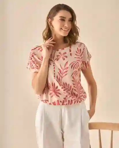 Camisa Rosa Escarpado Claro Talla XL 613G036 Esprit