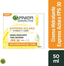 Garnier-Skin Active Crema Facial Express Aclara FPS 30