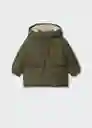 Anorak Royal Khaki Talla 67 Niños Mango