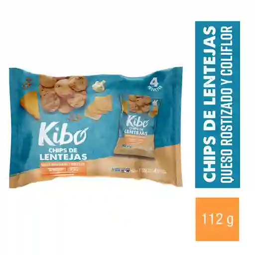 Kibo Snack Chips de Lentejas Sabor Queso Rostizado y Coliflor