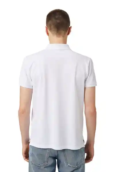 Diesel Camiseta Polo T-Harry-Romohi Blanco/Cierre Talla L