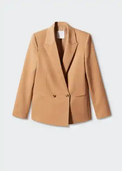 Blazer Americana Greta Camel Talla 24 Mujer Mango