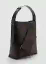 Bolso G Puala Chocolate Talla 99 Mujer Mango