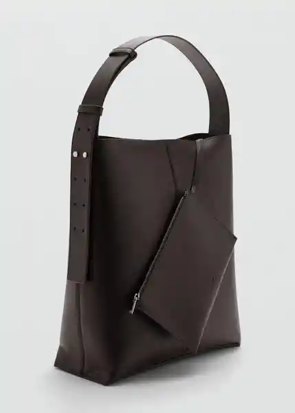 Bolso G Puala Chocolate Talla 99 Mujer Mango