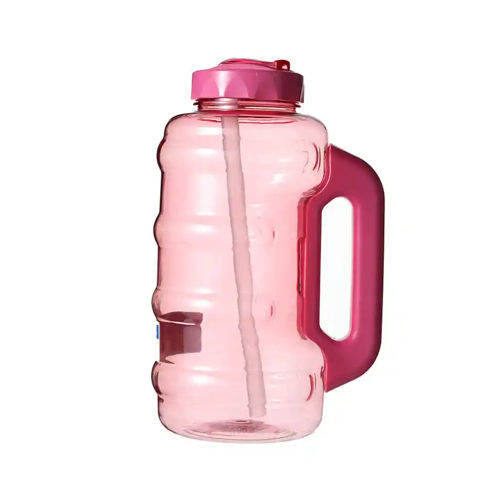 Botilito Plástico de Agua Fría Con Popote 1.85 L Miniso