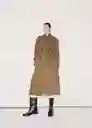 Abrigo Trench Adelaida Khaki Talla M Mujer Mango