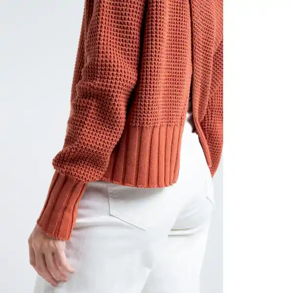  Saco Tejido Capri Mujer Naranja Tabasco Medio Talla L Naf-Naf 