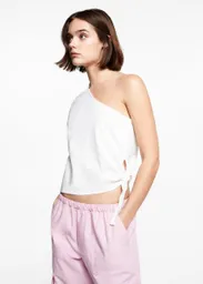 Camiseta Marina Off-White Talla 19 Niña Mango