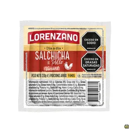 Lorenzano Salchicha de Pollo Día a Día