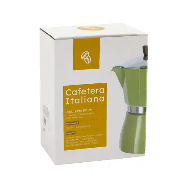 Cafetera Italiana Verde Diseño 0008 Casaideas