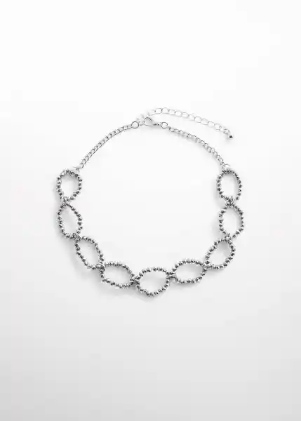 Collar Stone Gunmetal Talla 99 Niñas Mango