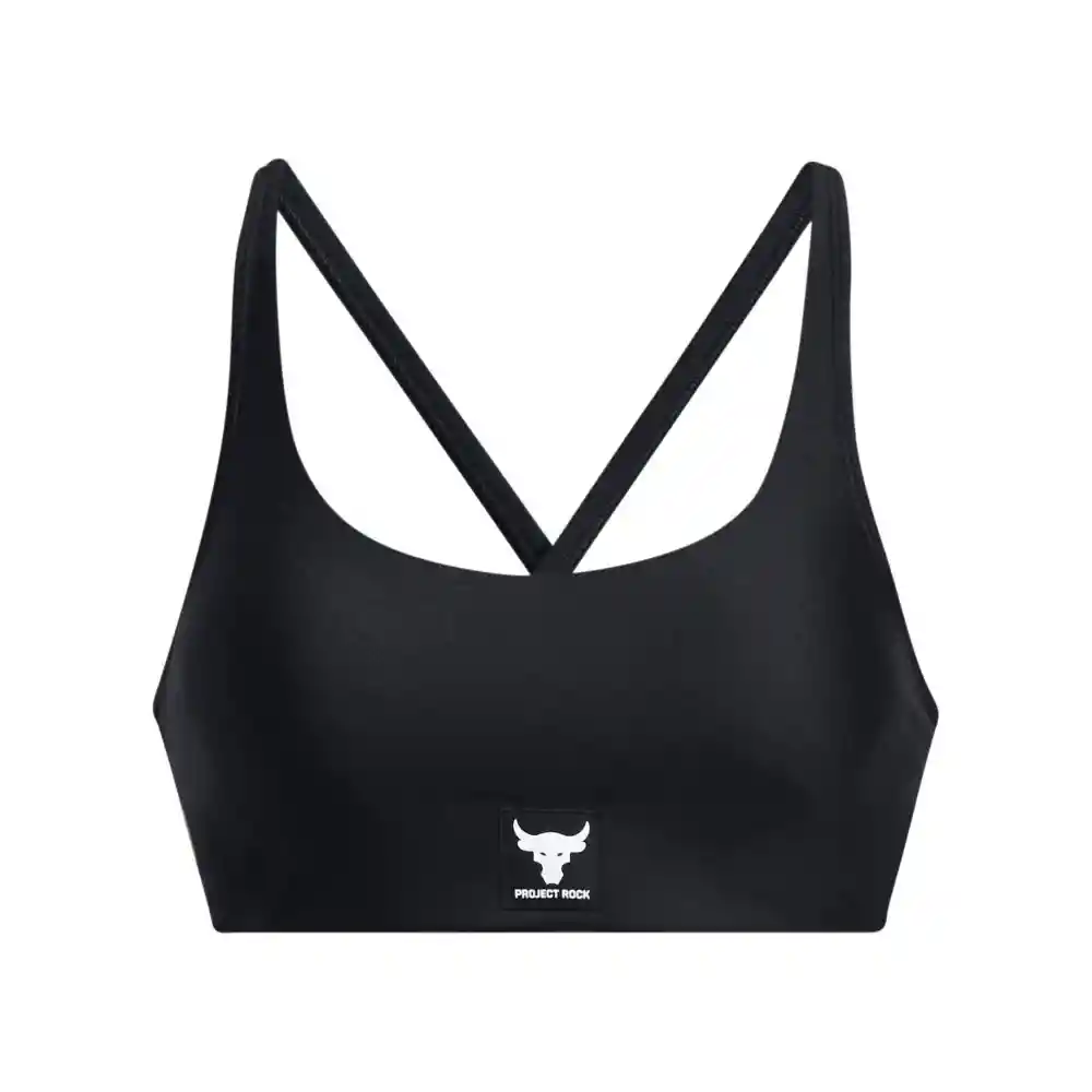 Under Armour Crop Pjt Rck All Train Crsbck Bra Mujer Negro XS