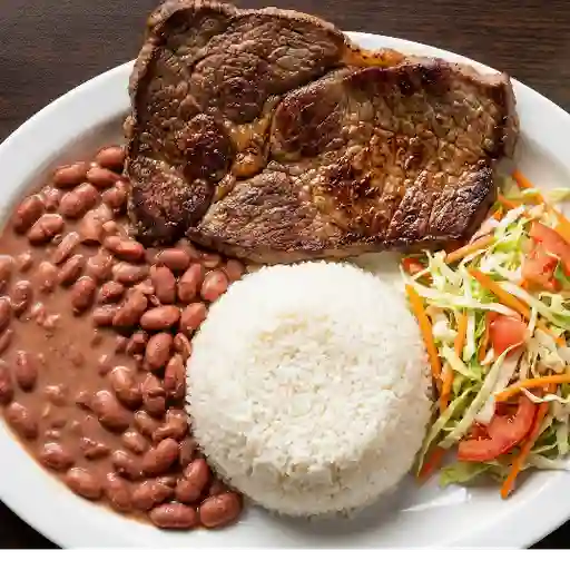Almuerzo carne asada