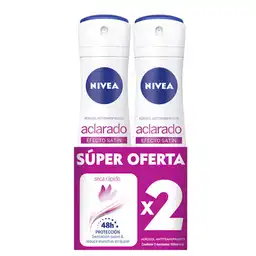 Nivea Antitranspirante en Aerosol Aclarado Efecto Satín
