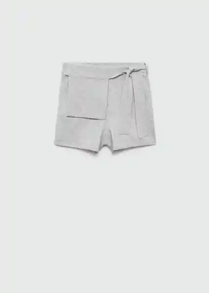 Short Zeppelin Gris Talla S Mujer Mango