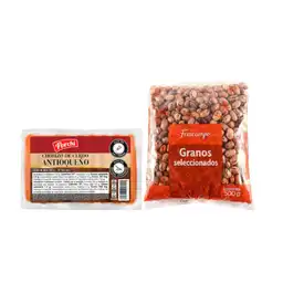 Combo Frijol Cargamanto Blanco + Chorizo