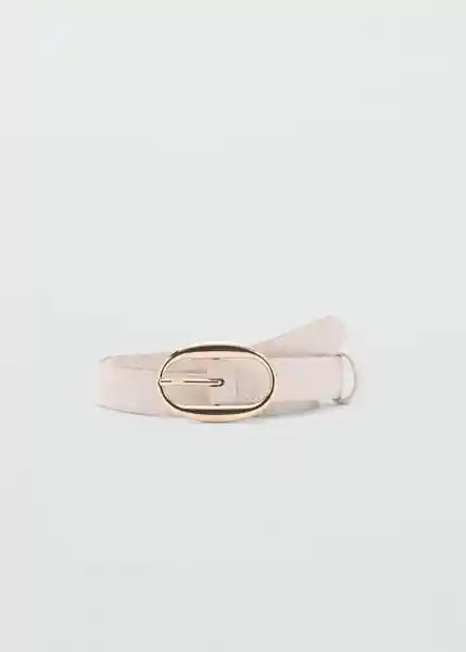 Cinturón Martina Crudo Talla S Mujer Mango