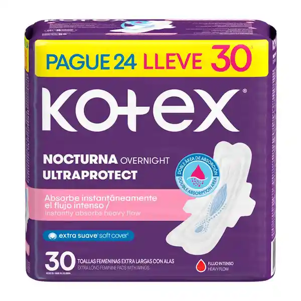 Kotex Toalla Femenina Nocturna