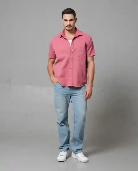 Camisa Hombre Rosa Talla XL 119G007_ROS181634 Rifle