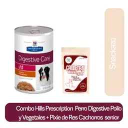 Combo Hills Care Pollo y Vegetales + Pixie Galleta Senior 100G