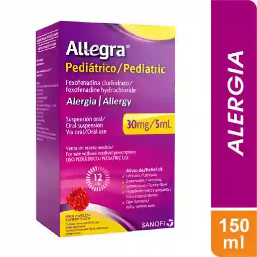 Allegra Ped 30mg/5ml(0.6%) Susp Oral