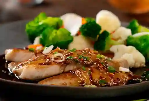 Pescado en Salsa Teriyaki