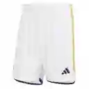 Adidas Short Real H Para Hombre Blanco Talla L