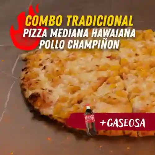 Combo Pizza Mediana Tradicional +Gaseosa