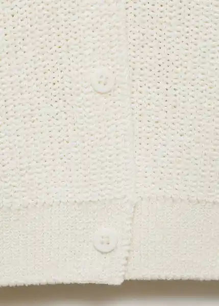 Chaleco Paloma Blanco Talla XS Mujer Mango