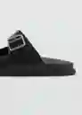 Sandalias Buckle Negro Talla 41 Hombre Mango