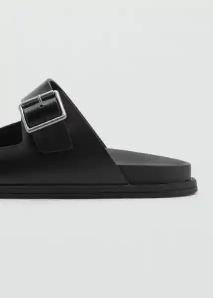 Sandalias Buckle Negro Talla 41 Hombre Mango