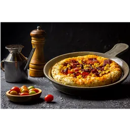 Pizza Maiz Tocineta Mitad