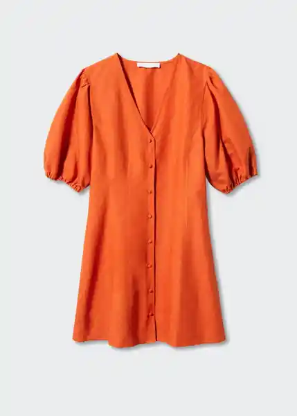 Vestido Mogambo C-H Naranja Talla XS Mujer Mango