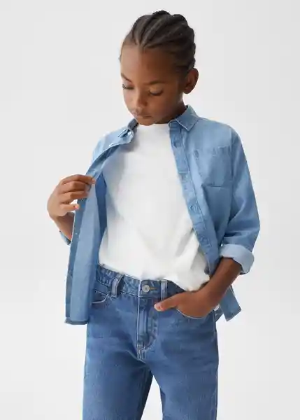 Jean Dad Tejano Medio Talla 09 Niños Mango