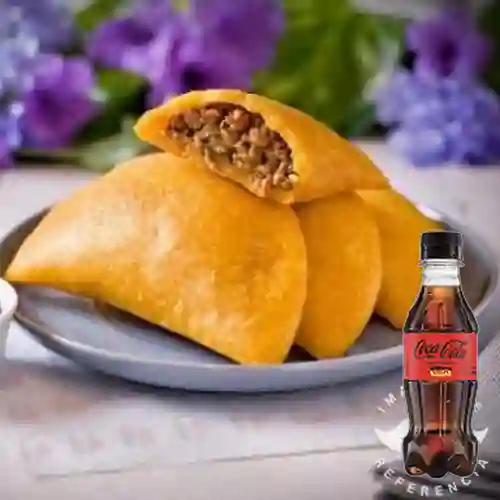 Combo Empanada Carne&Papa +Cocacola S/az 250ml