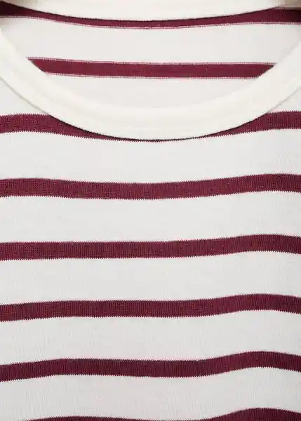 Camiseta Cutoutr Granate Talla 10 Niña Mango