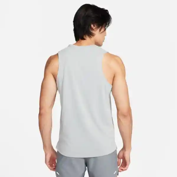 Nike Polera Miler Tank Para Hombre Gris Talla XL