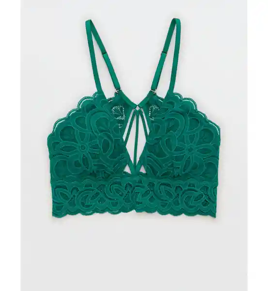 Brasier Bralette Aerie de Mujer Verde Medium American Eagle