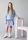 Camisa Alicia Azul Talla 12 Niña Mango