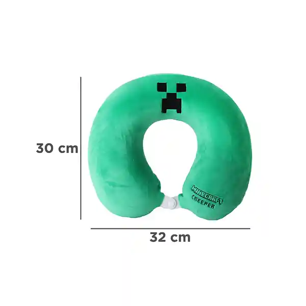 Almohada de Viaje Para el Cuello Espuma Minecraft Verde Miniso