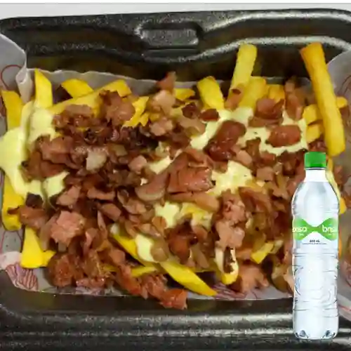 Combo Papas Cheddar con Tocineta + Brisa Con Gas 600ML
